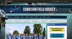 Desktop Screenshot of cowichanfieldhockey.ca